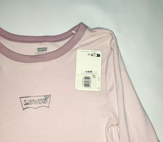 Camiseta Corta Levi's Ringer Rosa – Talla  XS