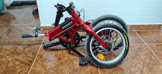 Bicicleta Plegable  Roja