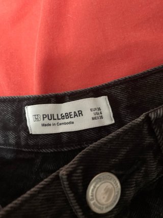 Pantalones cortos vaqueros Pull&Bear negros