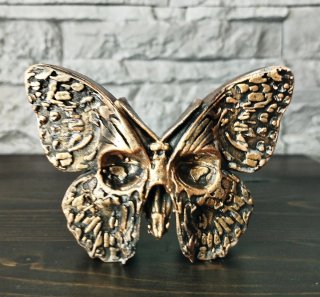 Statua Gotica Farfalla Scheletro Falena Gotico