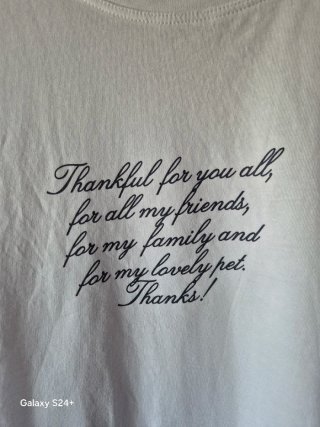 T-shirt branca Lefties tamanho L