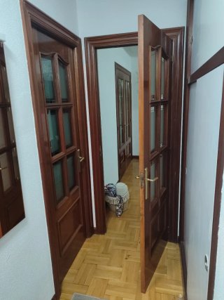 Puertas de madera con cristal