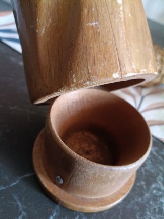 Macinino Tre Spade vintage legno metallo