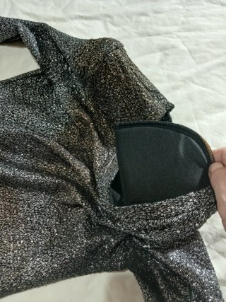 Vestito Primark M (38) glitter nero/argento