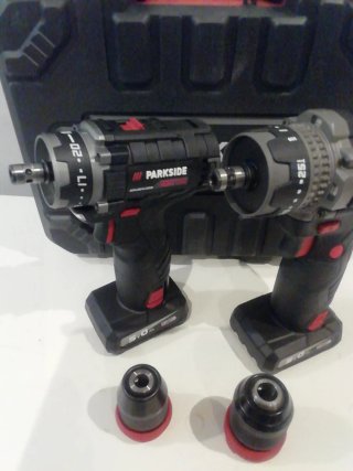 2 x Taladro Atornillador Parkside 12V