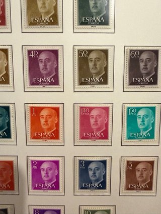 Hoja Sellos España 1955 Generalísimo Franco