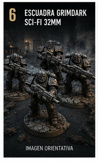 Escuadra Grimdark Sci-Fi 32mm