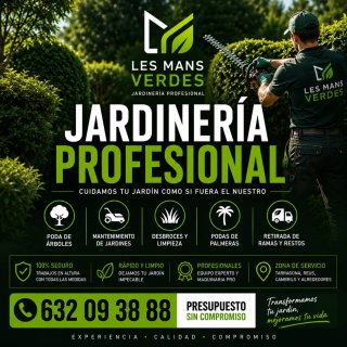 Servicios de jardinería: pinos, desbroces
