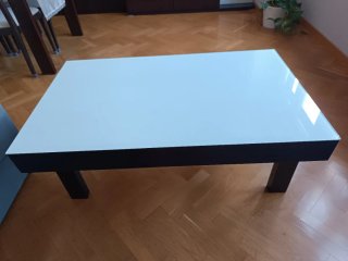 Mesa de centro elevable + mesa auxiliar