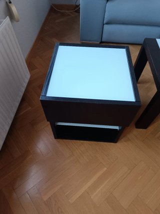 Mesa de centro elevable + mesa auxiliar