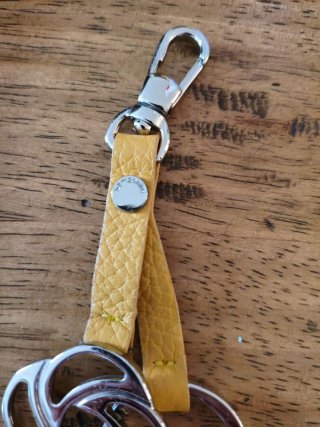 Portachiavi Samsonite Giallo Pelle