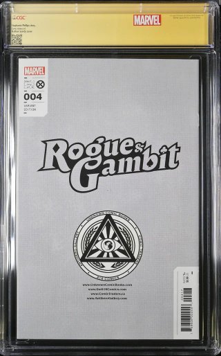 Comic CGC 9.8 + Firma + Sketch - Rogue & Gambit #4