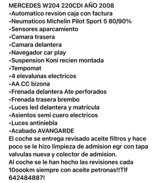 Mercedes-Benz Clase C 2008