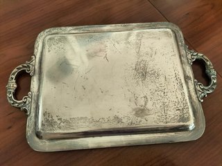 Conjunto vajilla plateada