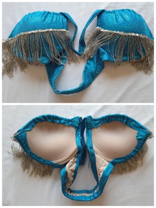 Vestido Danza Vientre Azul