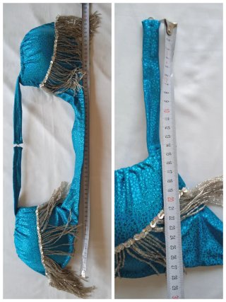 Vestido Danza Vientre Azul