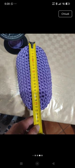 Borsa fatta a mano in cordoncino