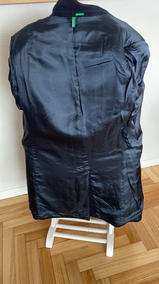 Abrigo Benetton Hombre Talla 56 Azul