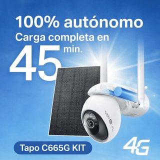 TAPO C665G 4K 8 Mpx Cámara 4G y WiFi 360 Exterior