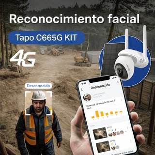 TAPO C665G 4K 8 Mpx Cámara 4G y WiFi 360 Exterior