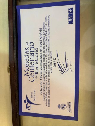 Monedas Real Madrid Centenario 1902-2002