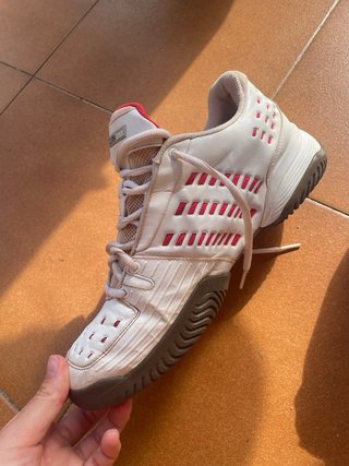 Zapatillas Adidas Tenis/Padel Blancas y Rojas