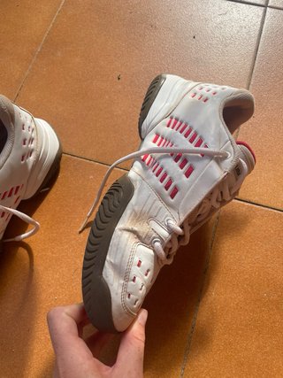 Zapatillas Adidas Tenis/Padel Blancas y Rojas