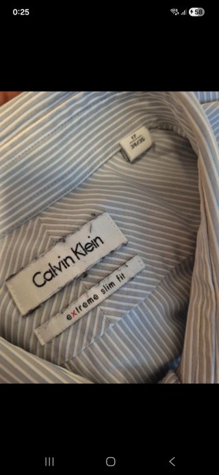 Camisa Calvin Klein Rayas Talla XL
