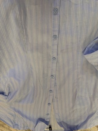 Camisa Rayas Azul y Blanco