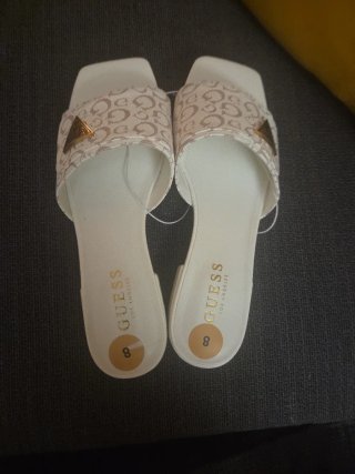 Sandalias Guess Talla 38 americana Beige/Rosa