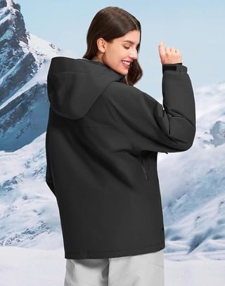 Chaqueta Snowboard Mujer Pioneer Camp Negra
