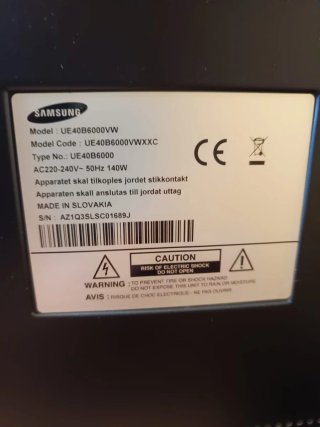Televisión Samsung Negra