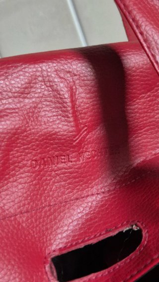 Borsa tote rossa in pelle