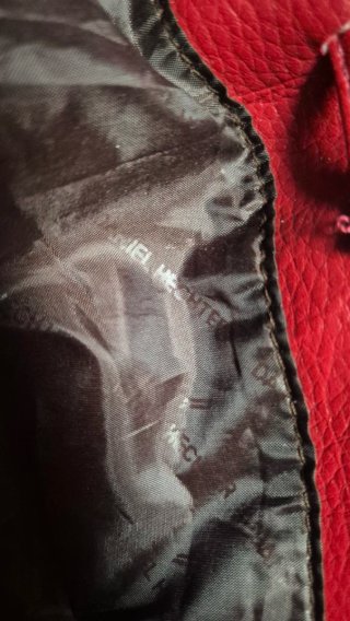 Borsa tote rossa in pelle