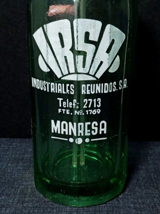 Ñ01. Botella de sifón IRSA, Manresa