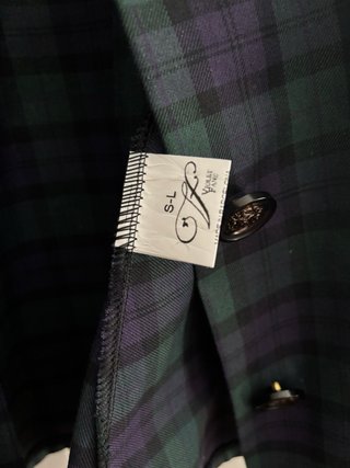 Camisa lolita Violet Fane cuadros verde y morado