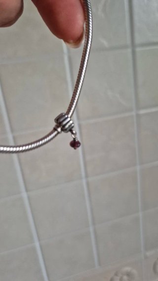 Bracciale Pandora con charm blu