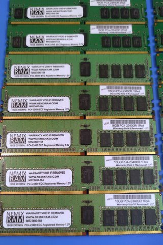 Lote 14x16GB 3200Mhz 2933MHz 224GB RDIMM DDR4 ECC
