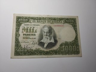 Billete 1000 Pesetas 1951 Joaquín Sorolla Serie C