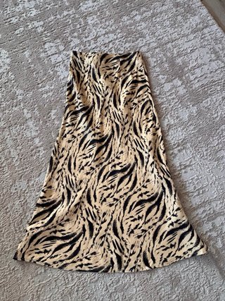 Falda H&M Midi Animal Print