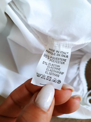 Camicia bianca donna corta manica 1/2