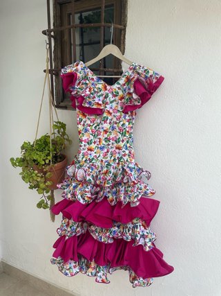 Traje Flamenca Niña Estampado