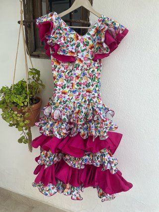 Traje Flamenca Niña Estampado