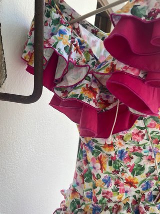 Traje Flamenca Niña Estampado