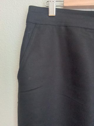 Falda Ralph Lauren Negra Botones