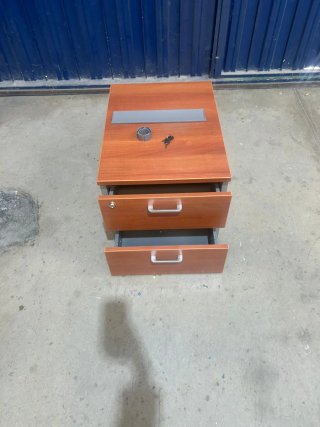 Mobile cassettiera ufficio in legno e metallo