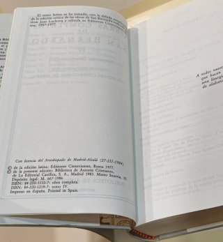 Libro Obras completas San Bernardo IV
