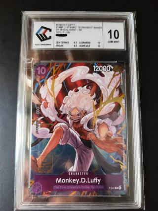 Monkey D. Luffy 1st Anniv. Winner Gem Mint 10