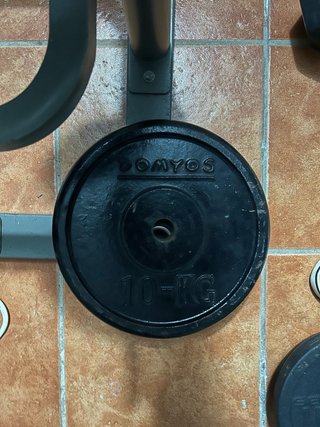 2 Discos de Pesas Domyos 10kg Hierro
