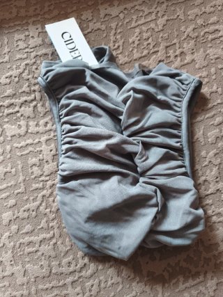 Top Cider fruncido gris talla xs